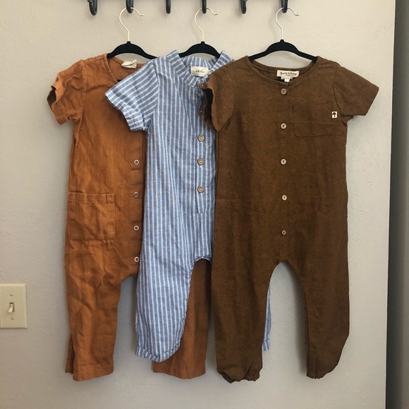 Linen jumpsuit set 2/3T - Picture 1 of 7